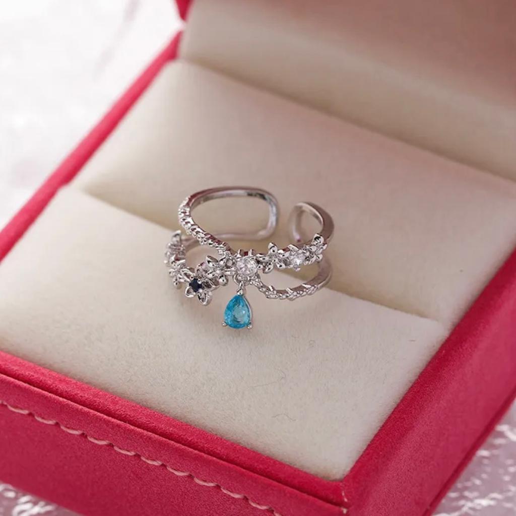 Magical Floral Ring - blue - Image 2