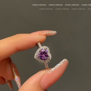 Soulmate Heart Ring - purple