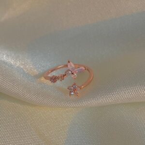 Dreamy Butterfly Ring- pink