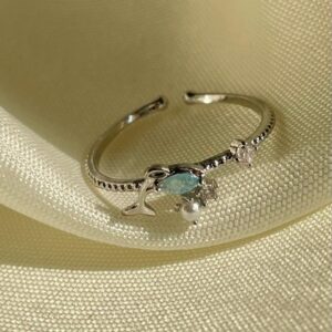 Fish in the Sea Dreamy Ring- blue