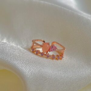 Dreamy Bubble Ring- peachy pink