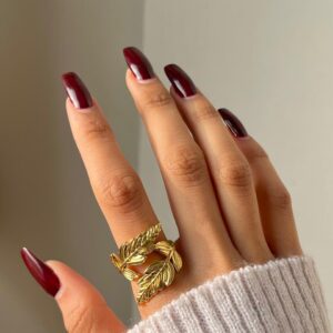 Leaf Statement Ring