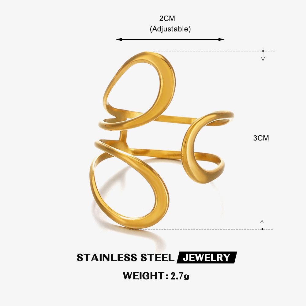 Golden Coil Ring - Image 3