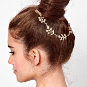Draped veil Hair Chain