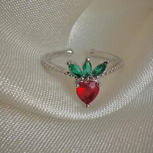 Ruby Darling Heart Ring