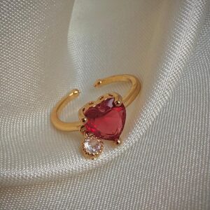 Dreamkiss Rhinestone Heart Ring