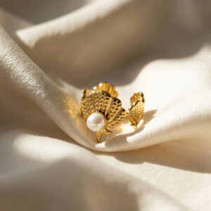 Golden Lagoon Pearl Ring