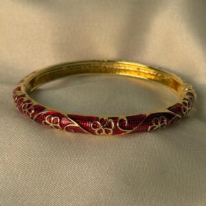 Deep red Duchess Enamel Bangle