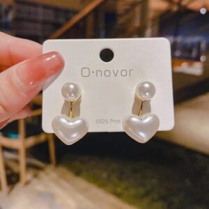 KOREAN CUTE HEART DROP STUDS
