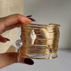 Gold-Coast Coiled Cuff Bracelet