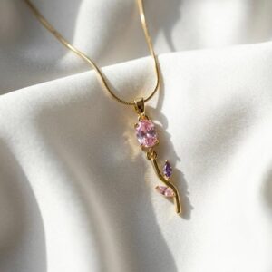 Spring Whisper Tulip Necklace