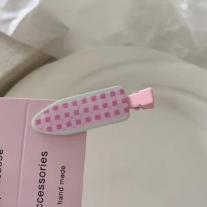 Plaid in Pink Hair Clip