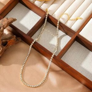 Charlotte Rhinestone Beaded Necklace