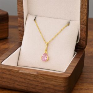 Bejewelled Pink Necklace