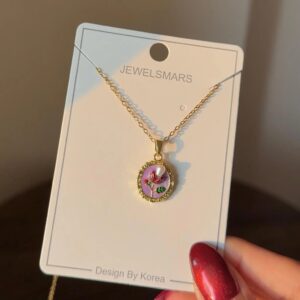 Angel of Purple Pearl Necklace