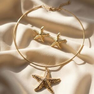Saltwater Calling Necklace + Earrings Combo