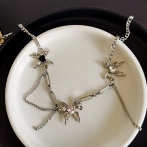 Three Wicked Spiders Necklace