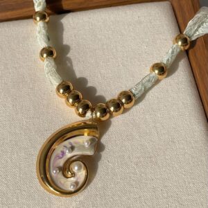 Graced by Pearls! Ribbon Necklace