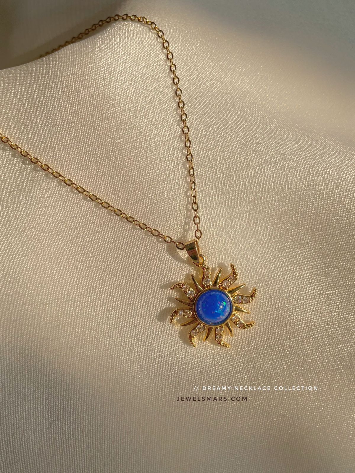 Sapphire Sun Necklace