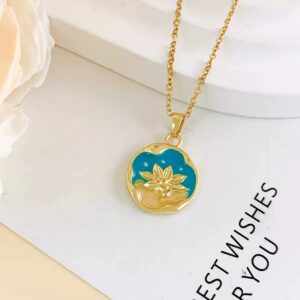 Sapphire Dreamscape Vintage Necklace