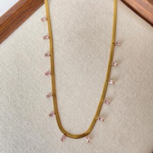 Evermore Pink Chunky Necklace