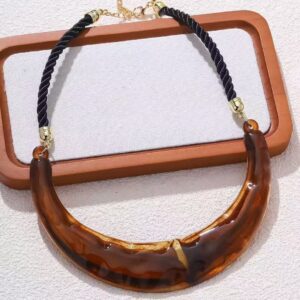 Vintage Maximalism Acrylic Necklace