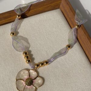 Taffeta Ribbon Necklace