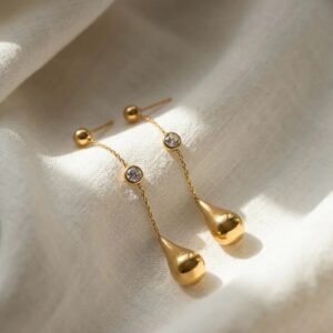Golden Aurora Drop Earrings