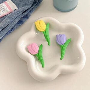Tulip Flower Hair Clips