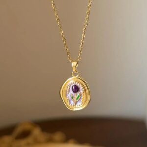 Violet Meadows Vintage Necklace