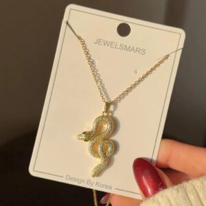 Sparkly Venom Snake Necklace