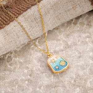 Aqua Ombre Necklace