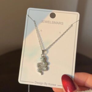 Icy Fangs Snake Necklace