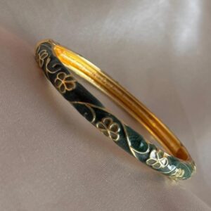 Emerald Enchant Enamel Bangle