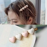 Pink Hearts Hairpin