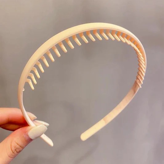Korean Non Slip Hairband- off white