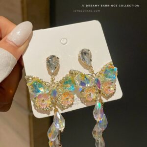 Elsa Princess Butterfly Earrings