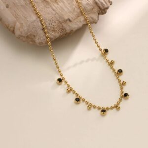 Black Magic Gold Necklace