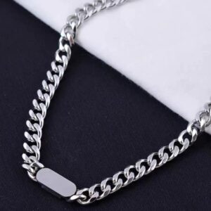 Clunky Silver Unisex Chain Necklace
