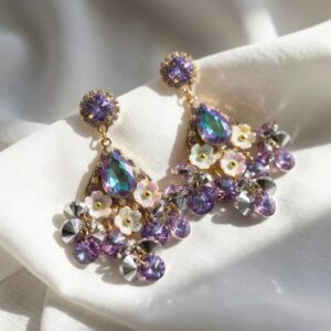 Dreamscape in Purple Earrings
