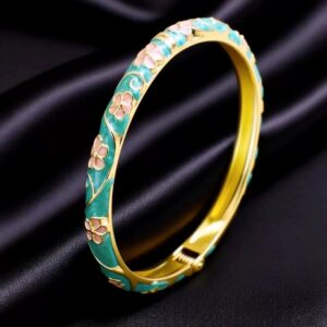 Vintage Blues Enamel Bangle
