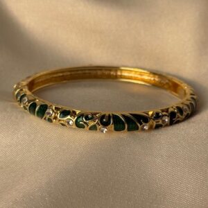 Victorian Verdure Enamel Bangle