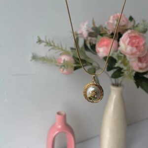 Luminous Keepsake Rose Necklace