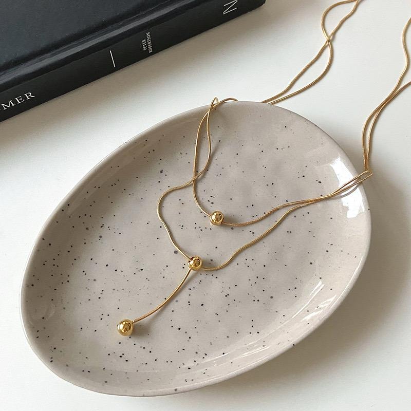 Martha Layered Necklace - stainless steel - Image 3