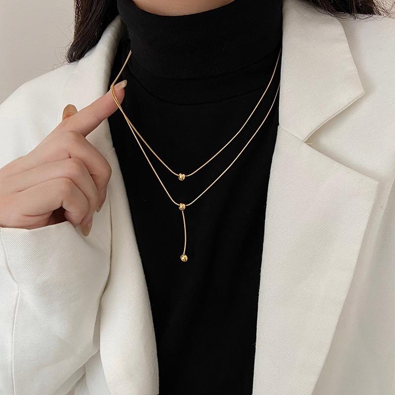 Martha Layered Necklace - stainless steel - Image 2