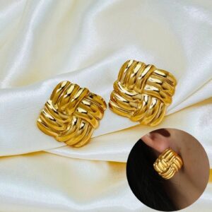 Gold Addiction Chunky Earrings