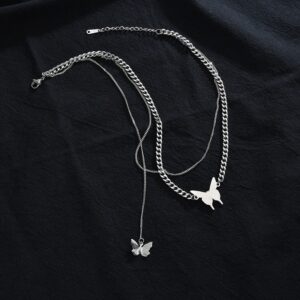 Double Trouble Butterfly Necklace