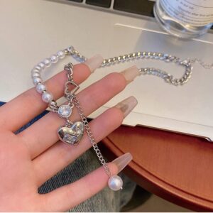 Pearly Promise Heart Necklace