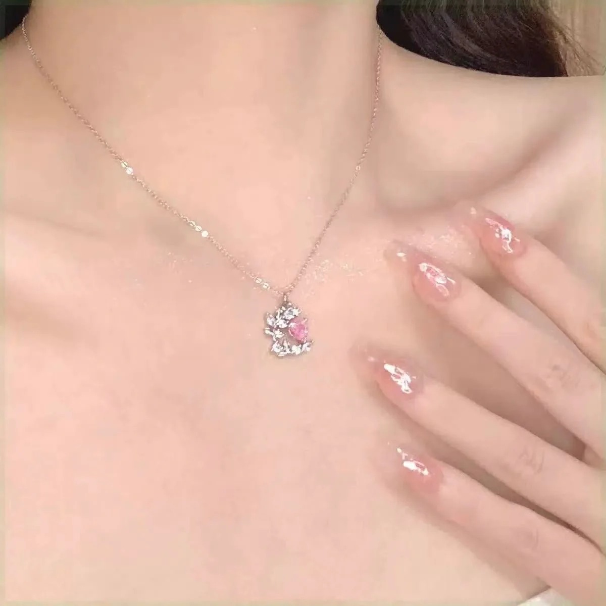 Pink Poetess Pinteresty Necklace - Image 3