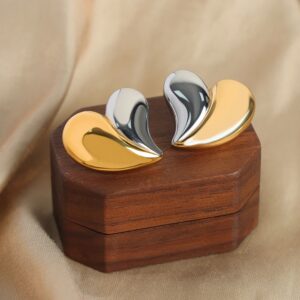 Mixed Signals! Heart Earrings